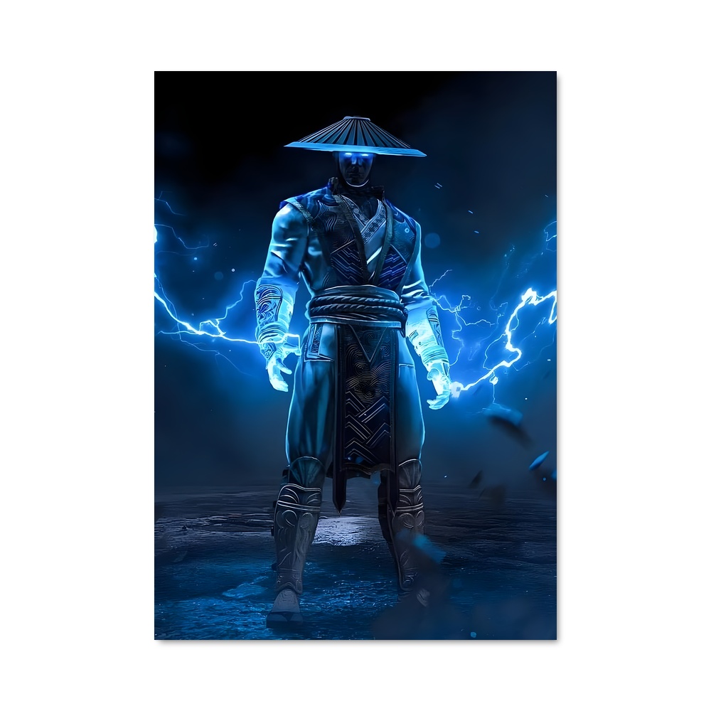 Poster Raiden en Fureur – affiche Mortal kombat